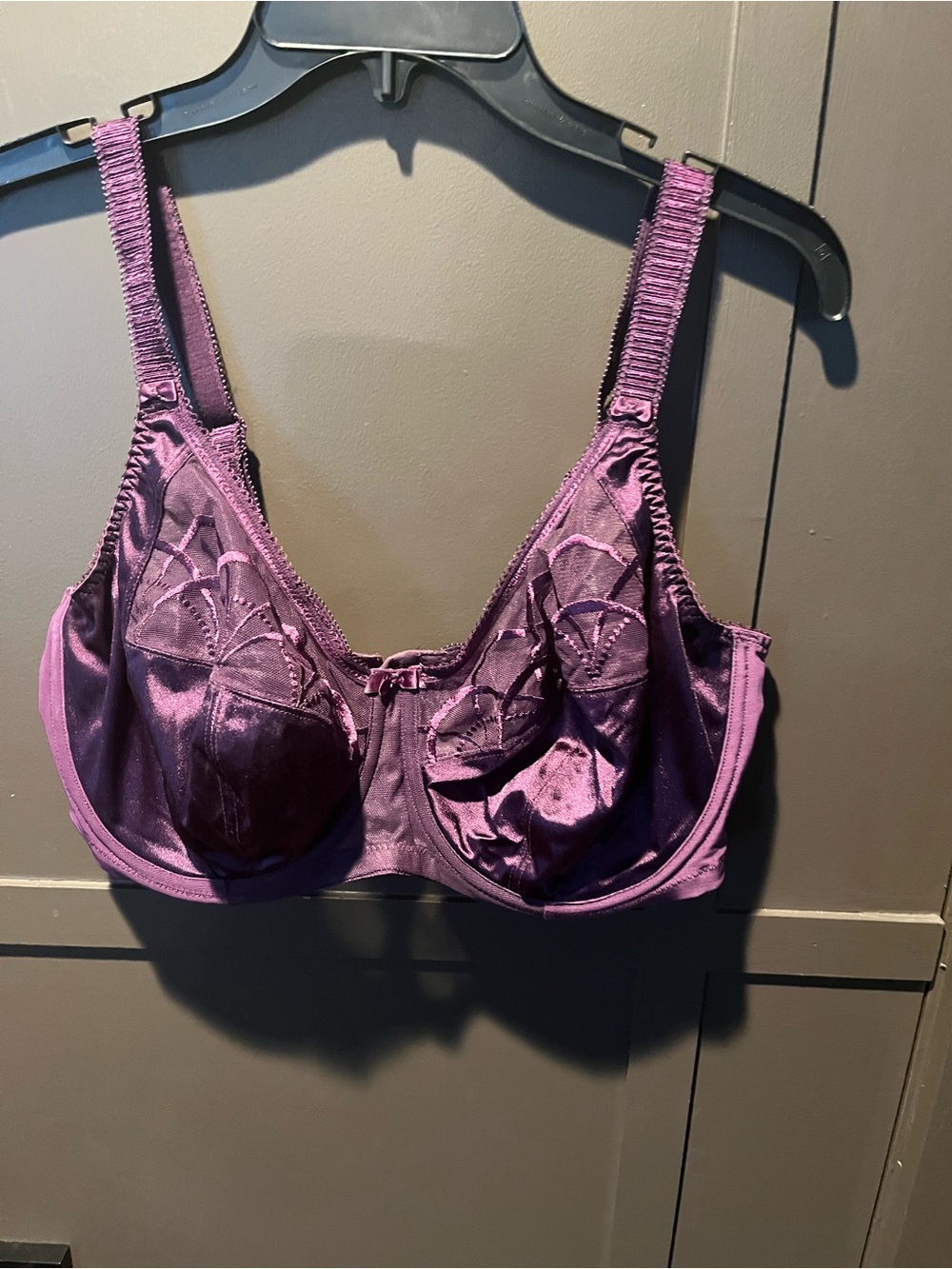 Elomi Purple Satin Underwire Bra - Women's Intimates 36G New w/o tag